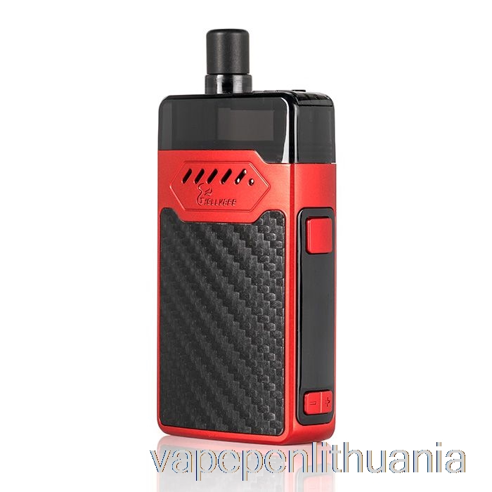 Hellvape Grimm 30w Pod System Red Anglies Pluošto Vape Skystis